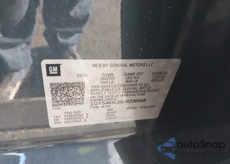 2020 Cadillac Escalade Esv 4Wd Platinum from USA, damaged, VIN 1GYS4KKJ5LR236068